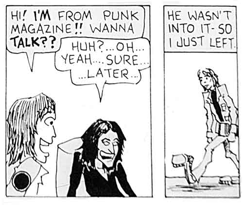 John Holmstrom draws himself in Punk Magazine